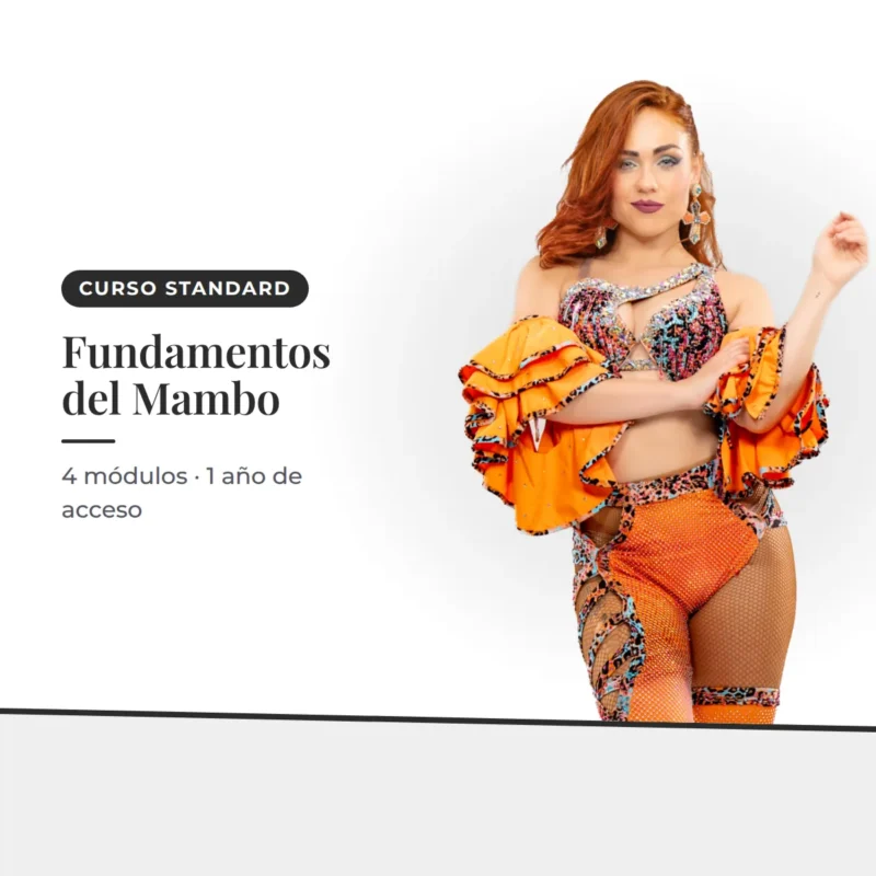 Fundamentos del Mambo — 4 módulos · 1 año de acceso. Irene Palomares, academia de salsa.