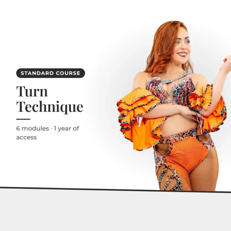 Turn Technique — 6 modules · 1 year of access. Irene Palomares salsa academy.